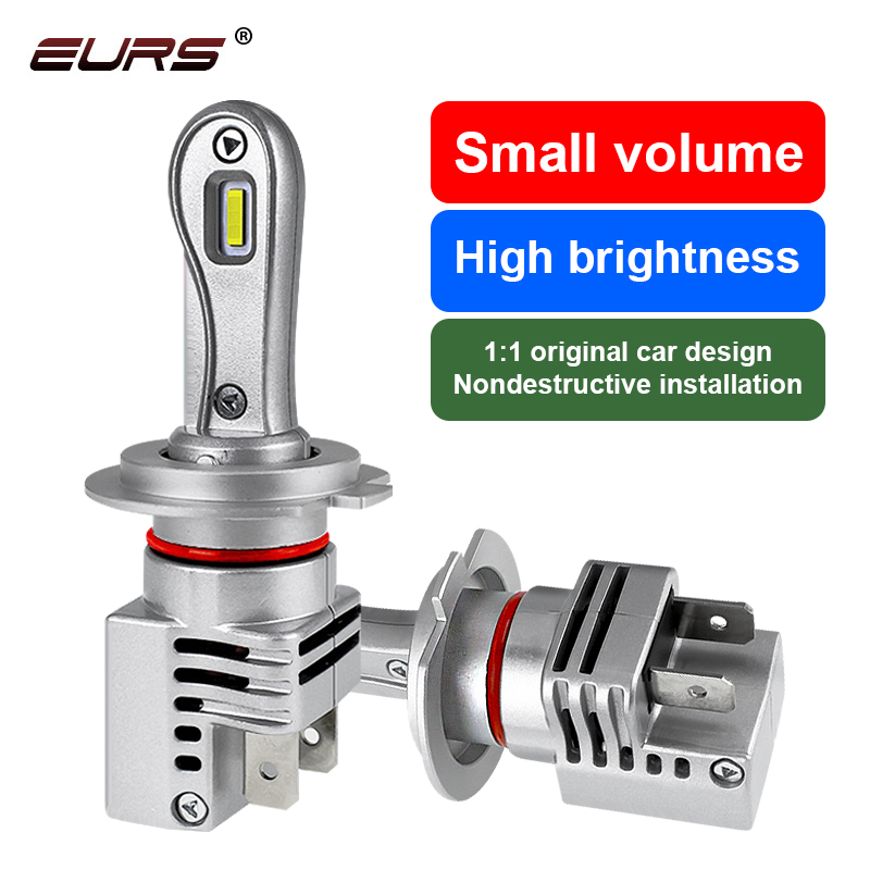 

Newest Mini H7 LED Car Headlight H4 White LED Car/Motorcycle Fog light 100W 10000LM Canbus CSP Auto Lamp 12V Q7 Play&Plug Light