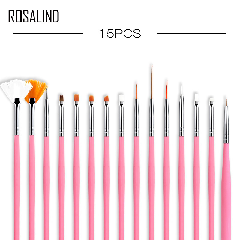 

ROSALIND Nail Brush 20Pcs/Set Nail Brushes Design Set Dotting Painting Drawing Art Tools Polish Brush Pen nails manicure