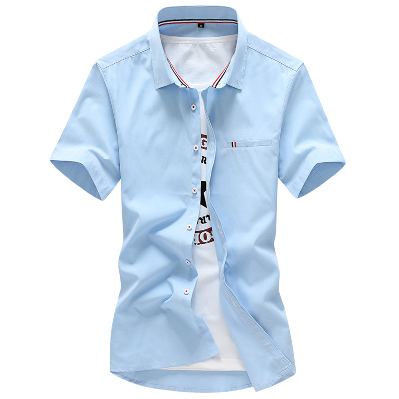 

Men Large Size Linen Shirts 2020 Slim Fit Fashion Brand Male Casual Shi, Blue