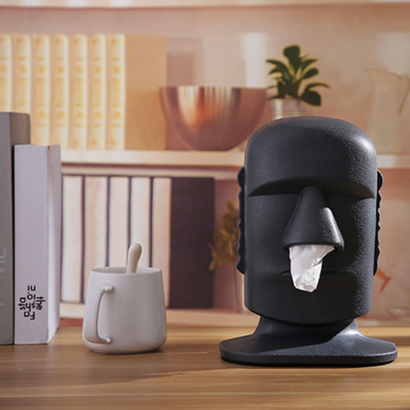 

1pc Vintage Creative Paper Towel Container New DIY Plastic Napkin Box Household Office Tissue Organizer Decor Supplies