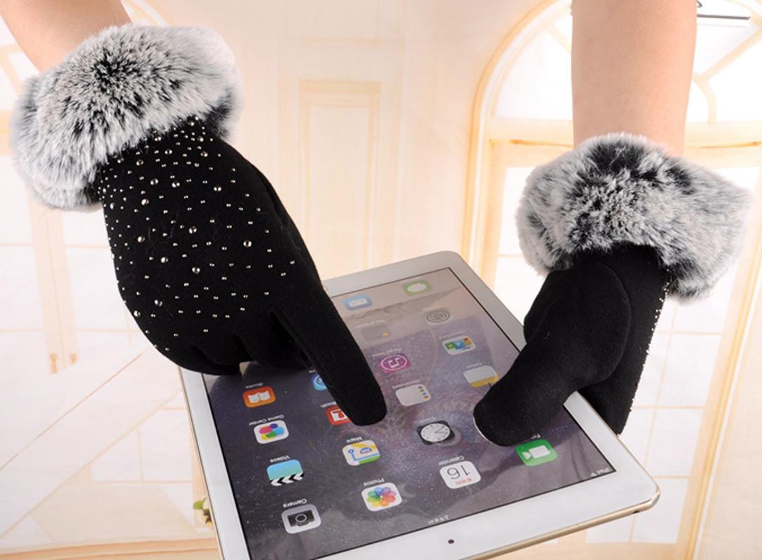 

2020 New Touch screen gloves women Fashion Winter Outdoor Sport Warm Gloves