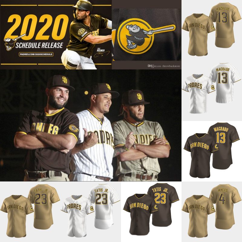 

#23 Fernando Tatis Jr. Jersey Manny Machado Joe Musgrove Eric Hosmer Wil Myers Blake Snell Yu Darvish Tommy Pham Victor Caratini Keone Kela Jorge Mateo Jerseys, Brown strips cool base mens s-xxxl