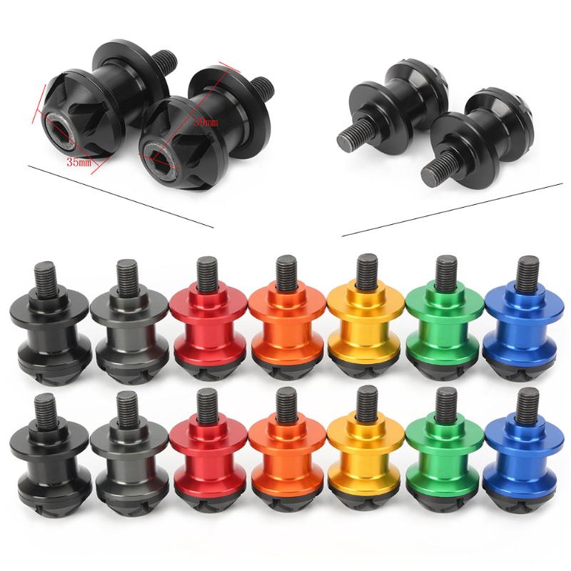 

Universal 10mm Swing Arm Spools Stand Screws Slider For Ninja 250R 300R 400R ER-4N 500 ZZR600 Versys 650 KLE650 650R