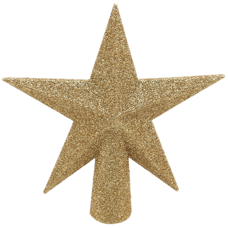 

15/20cm Christmas Tree Top Star Decorations for Decor Accessories Solid Color Exquisite Ornament Xmas Decorative Supplies