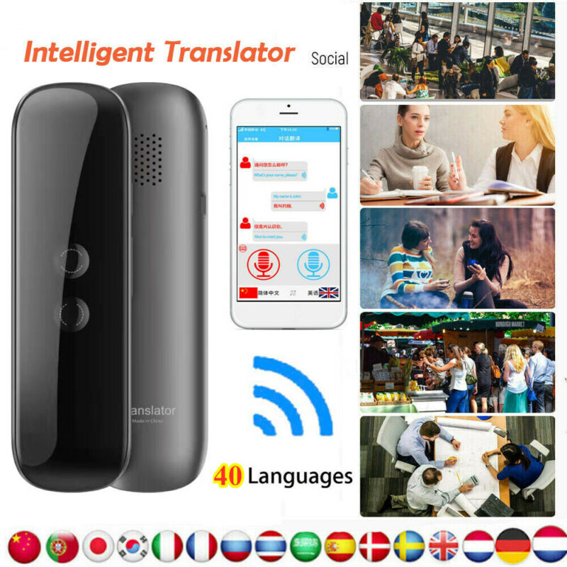 

G5 Smart Portable Instant Voice Translator Bluetooth Translation Device 40 Languages Intelligent Speech Translator 3F06