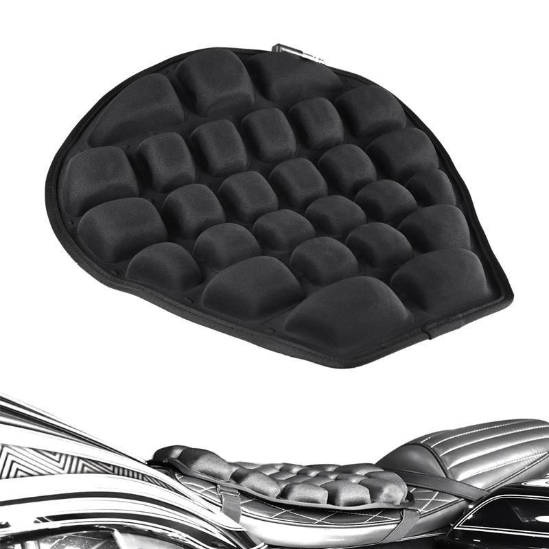 

Motorcycle Air Seat Cushion Pressure Relief Ride Seat Cushion TPU Water-Fillable Pad for Cruiser Touring Saddles