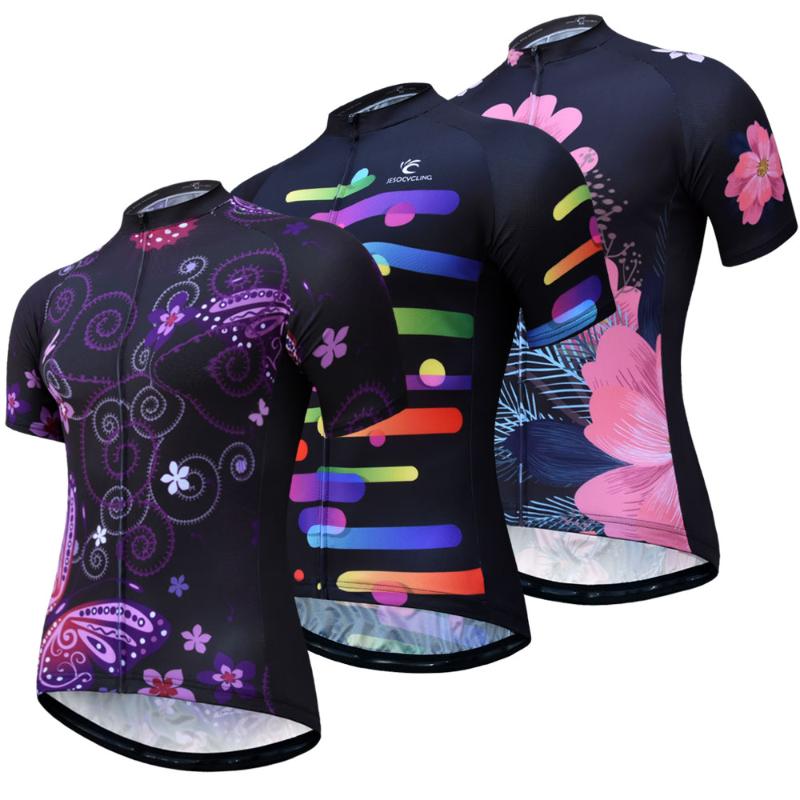 

Cycling Jersey Women 2020 Bike Jersey Mountain Road MTB Top Maillot Breathable Shirts Short Sleeve Racing Pro Team Bicycle Wear, Jm134r