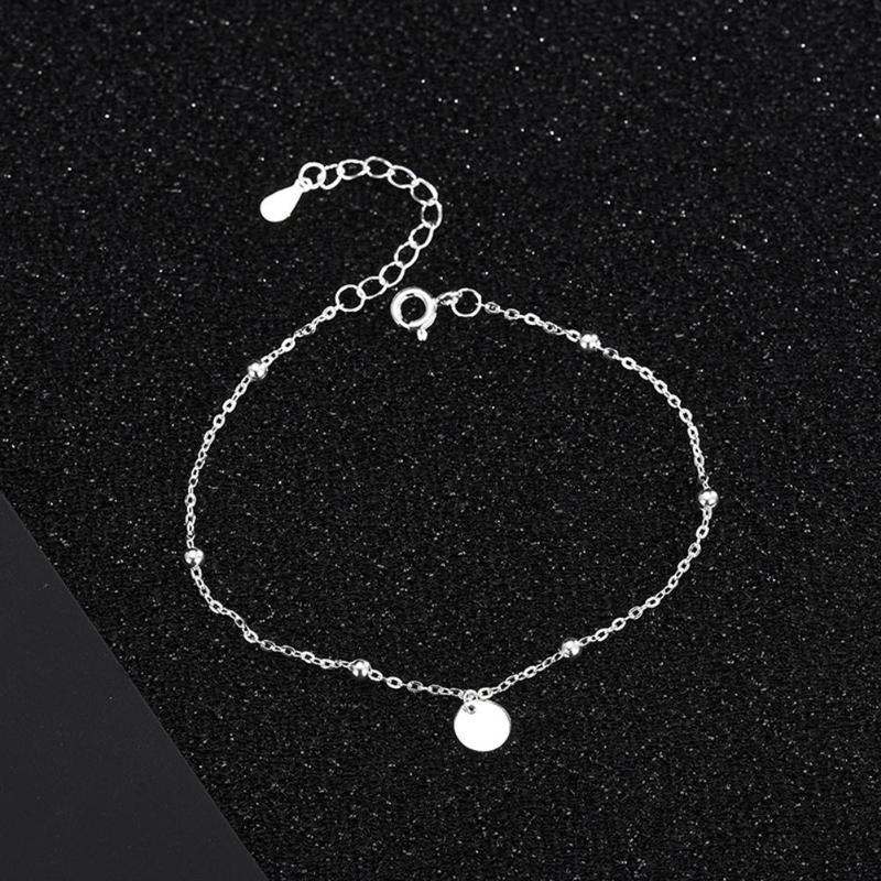 

Women Round Charm Silver Plated Adjustable Chain Bracelet Bangle Jewelry Gift Chain Bracelet Bangle Jewelry Gift For Wo