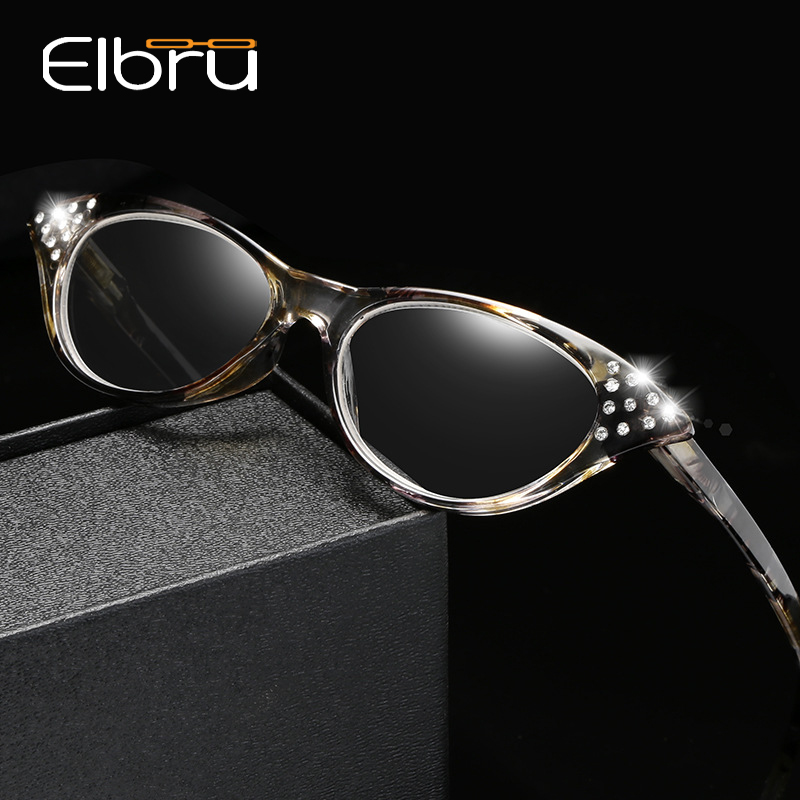 

Elbru Women Spring legs Retro Floral Frame Presbyopic Eyeglasses Anti Fatigue For Parents Unbreakable Classical Reading Glasses