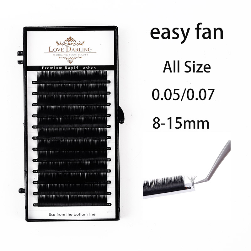 

Fast-fanning Bloom Eyelash Automatic-Flowering Lashes Easy-Fan Lash-Extension Self-making Fans all size volume Faux Mink