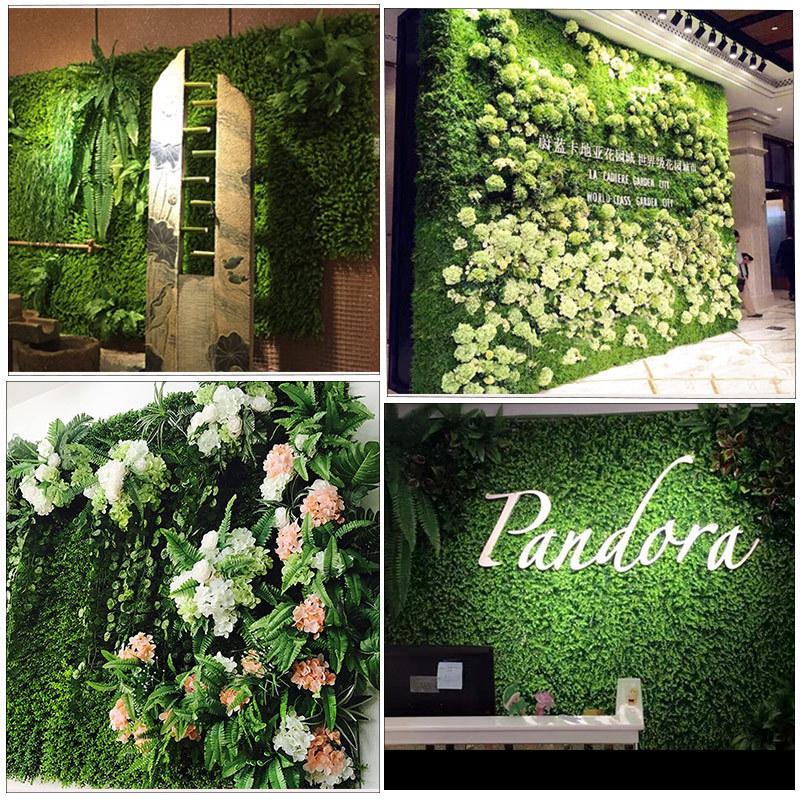 

Plant Wall Artificial Lawn Boxwood Hedge Garden Backyard Home Decor Simulation Grass Turf Rug Lawn Outdoor Flower wall