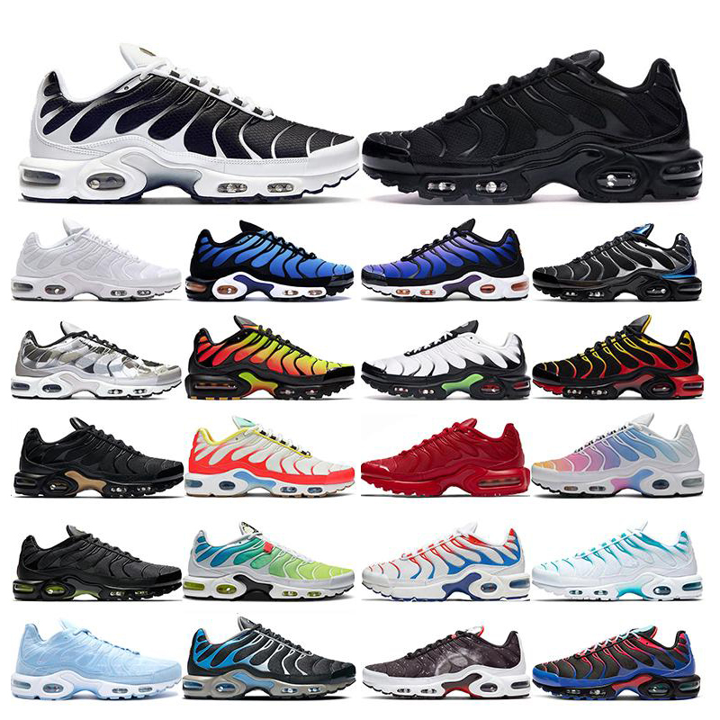 

Mens tn plus running shoes oreo Triple white black Hyper Psychic blue Purple womens men Breathable sports sneakers trainers size 36-45, 8.worldwide