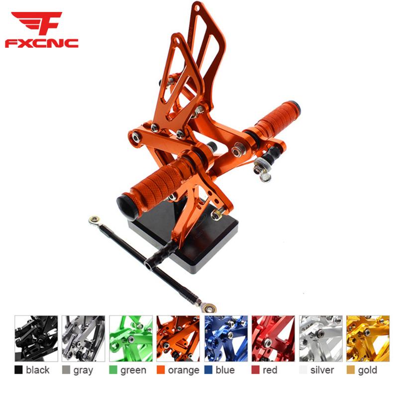 

For Ninja ZX6R ZX636 2003-2004 Adjustable Aluminum Motorcycle Rearset Footrest Footpeg Rear Set Footrest Foot Peg