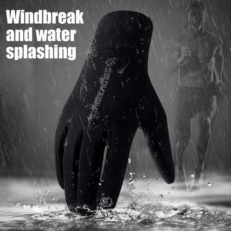 

Waterproof Touch Screen Non-Slip Motorcycle Gloves Men And Women Sports Fishing Winter Thick Warm Gloves 2020 New Hot Sale, As the picture2