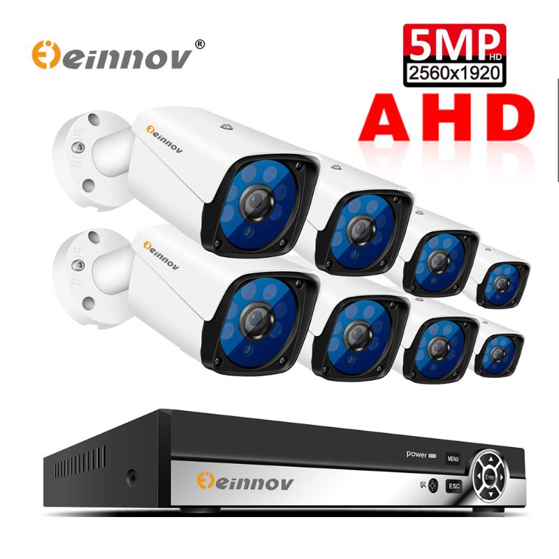 

Einnov 8CH CCTV NVR Video Surveillance System Security Camera IP AHD Camera Night Vision Remote Control Waterproof HD 2TB Danale