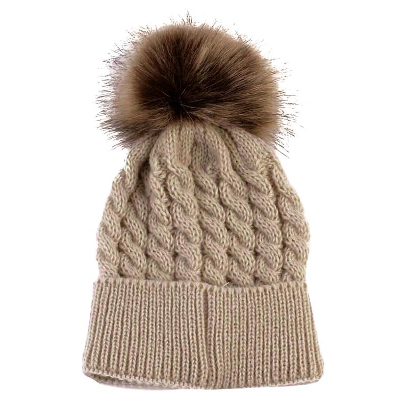 

Newborn Cute Winter Kids Baby Hats Knitted Wool Hemming Hat Accessories Kid sofa Hairball Caps newborn baby hat lowest price, Red