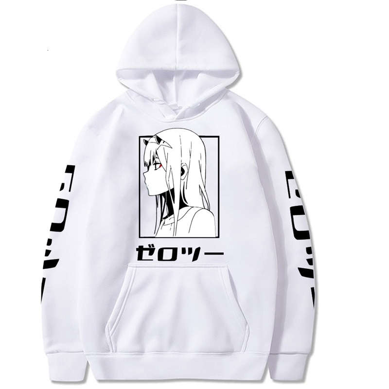 

Darling In The Franxx Men Women Unisex Hoodies Sweatshirts Zero Two Hoodie, Black
