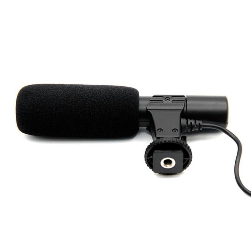 

Professional Condenser Microphone 3.5mm Recording Microphone Interview Mic for DSLR Camera Video DV Camcorder