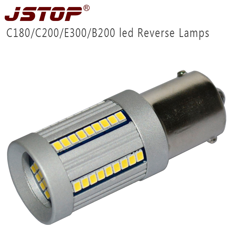 

JSTOP C180 C200 E300 B200 high quality led car Reversing lights P21W 6000k led 1156 bulbs 100% No error Canbus 12V Reverse lamps, As pic