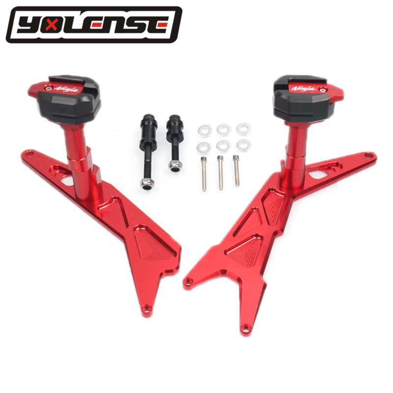 

Motorcycle CNC Frame Slider Crash Pad Falling Protector Protection For NINJA250 NINJA300 NINJA 250 300 2013-2020