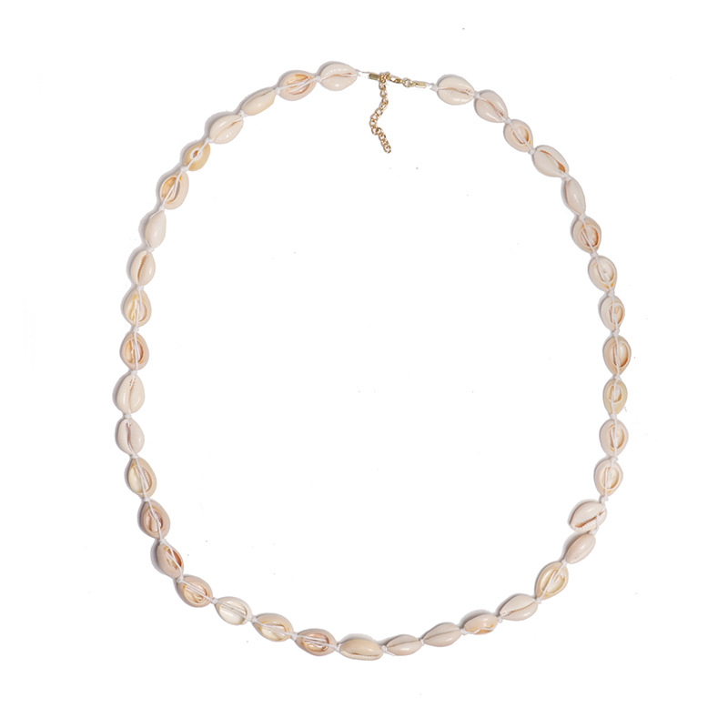 

Natural Shells Necklaces for Women White Rope Chain Long Necklace Female 2020 Fashion Summer Beach Jewelry Clavicle Chains New
