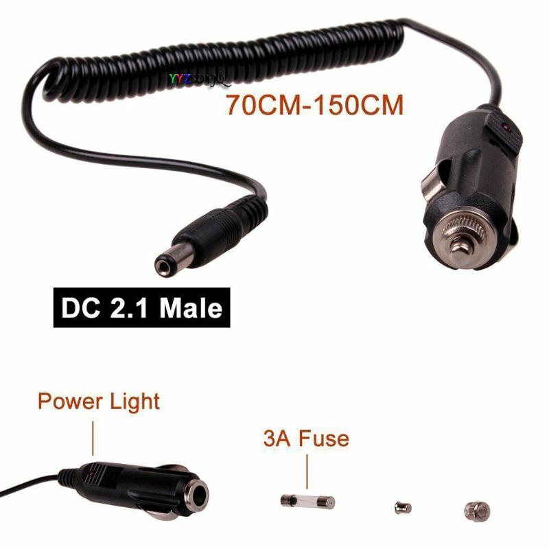 

DC 12V 24V 5.5x2.1mm Car Cigarette Lighter Charger Power Adapter for Rear View camera car monitor Truck