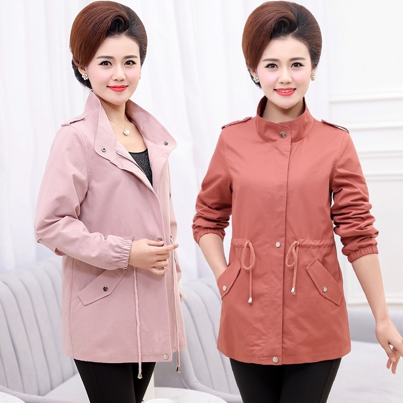 

2020 new Middle-Aged Women Windbreaker Spring Autumn bomber Jacket Coat Zipper Leopard Plus Size Casual Outerwear & Coats, 11