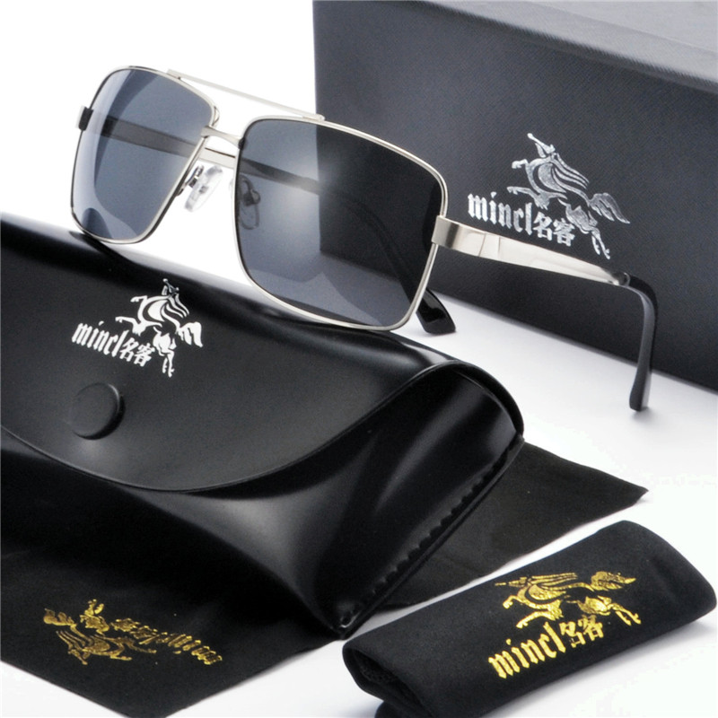

Brand 2020 Aluminum magnesium Polarized Men Sunglasses Vintage Square Metal Frame Male Driving Sun Glasses UV400 FML