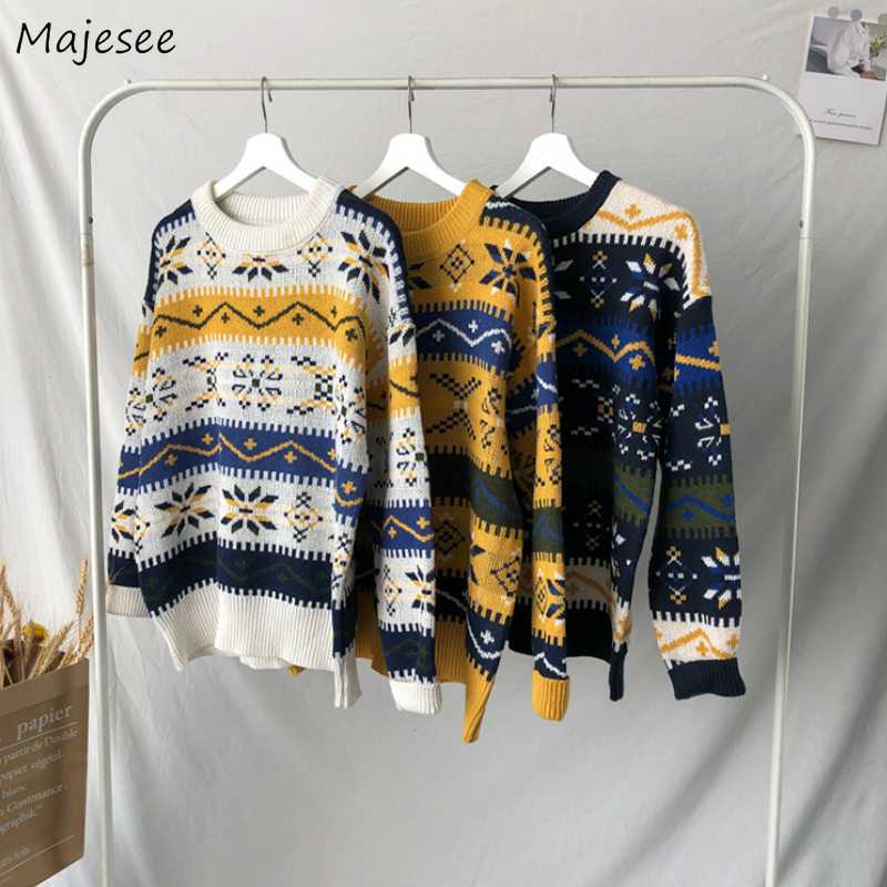 

Sweater Men Pullovers O-neck Printed Harajuku Tops Plus Size Big Mens Sweaters Korean Fashion Casual Winter Clothes All Match, Beige