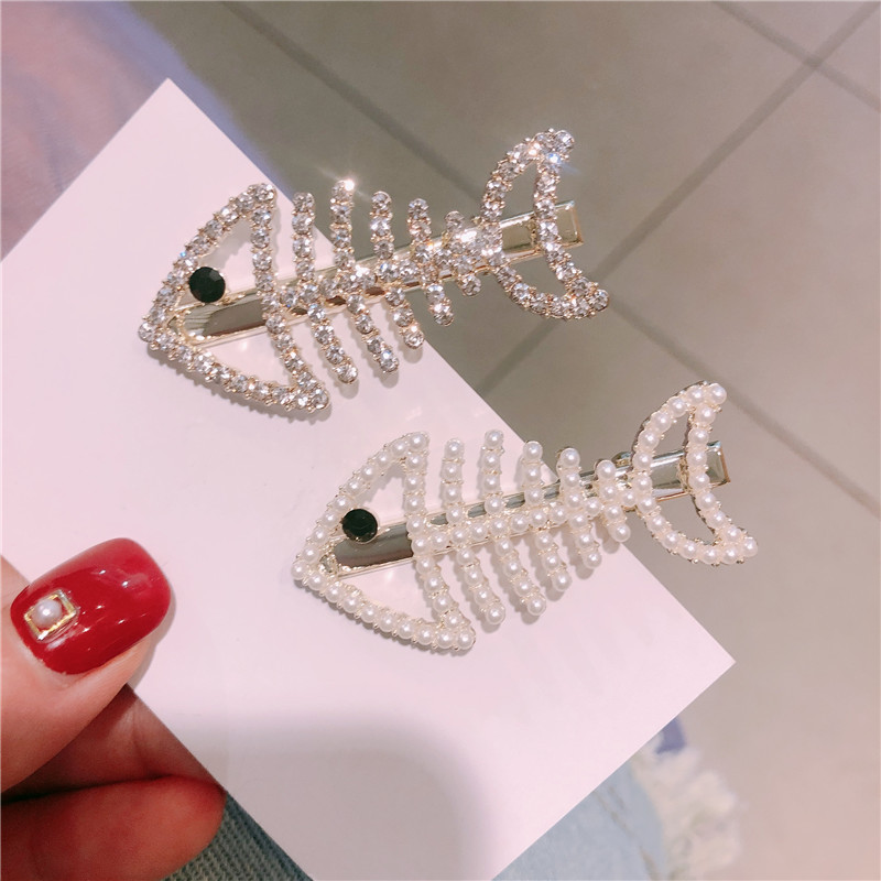 

Glittering Rhinestone Pearls Hairpins Headwear for Women Girls fashion Hair Clips Barrette Tools hair Accessories Ornaments