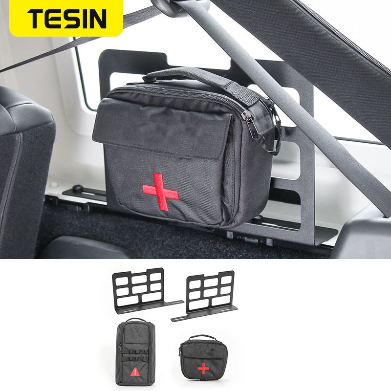 

TESIN Car Trunk Rack Luggage Carrier Storage Rack Camping Mat Storage Bag Tool kit for Wrangler JK JL 2007-2020 Accessories