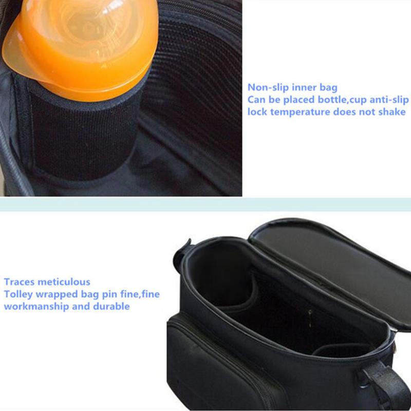 

Mama Accessories Hanging Travel Storage Soild Multifunctional Buggy Baby Stroller Bag Pram Organizer Large Capacity Basket