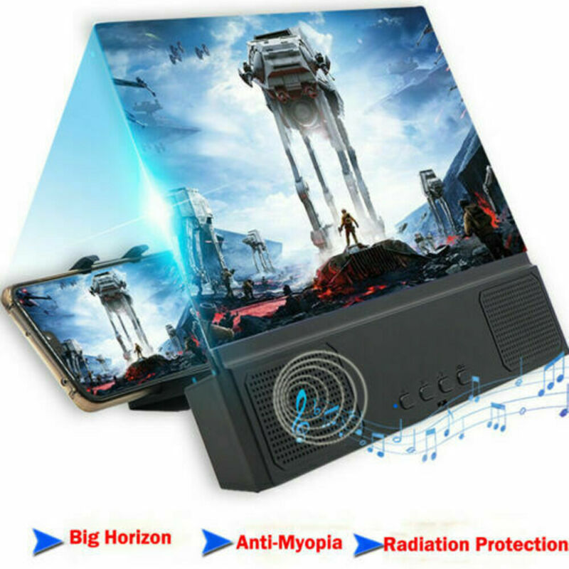 

12 inch Mobile Phone Screen Magnifier 3D HD Video Bluetooth Smartphone Stand Smartphone Stand Holder Gift