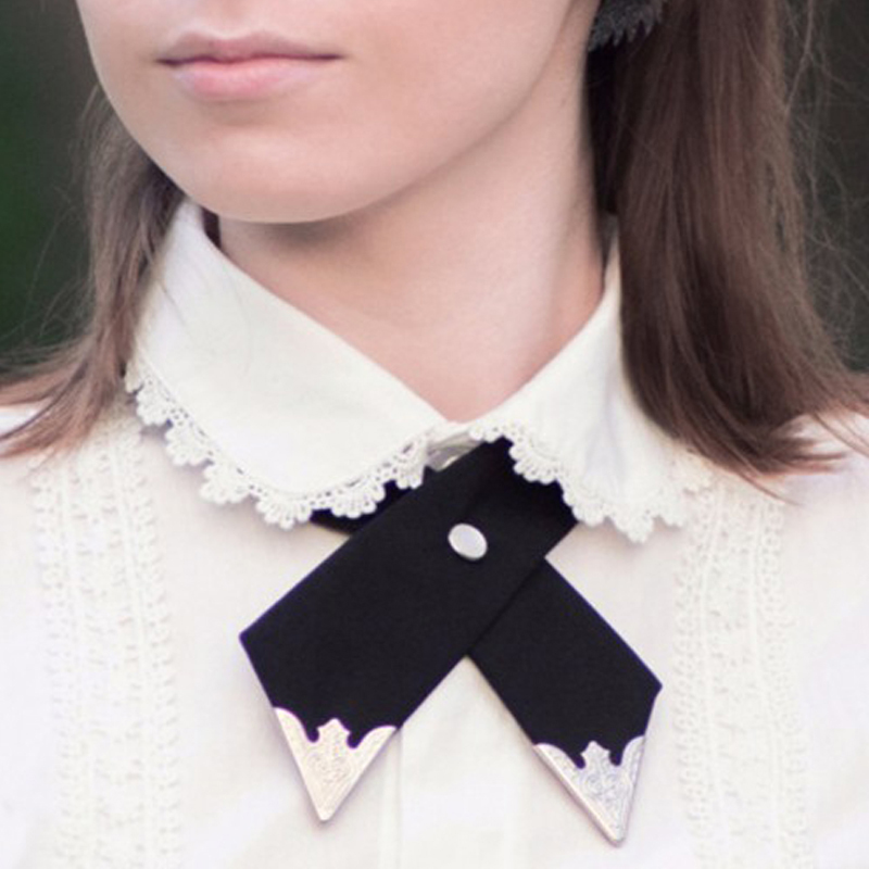 

Neck Ties 2021 Cross Bow Casual Tie Formal Women Men Metal Collar Nylon Classic Necktie For Party Jewelry Adjustable
