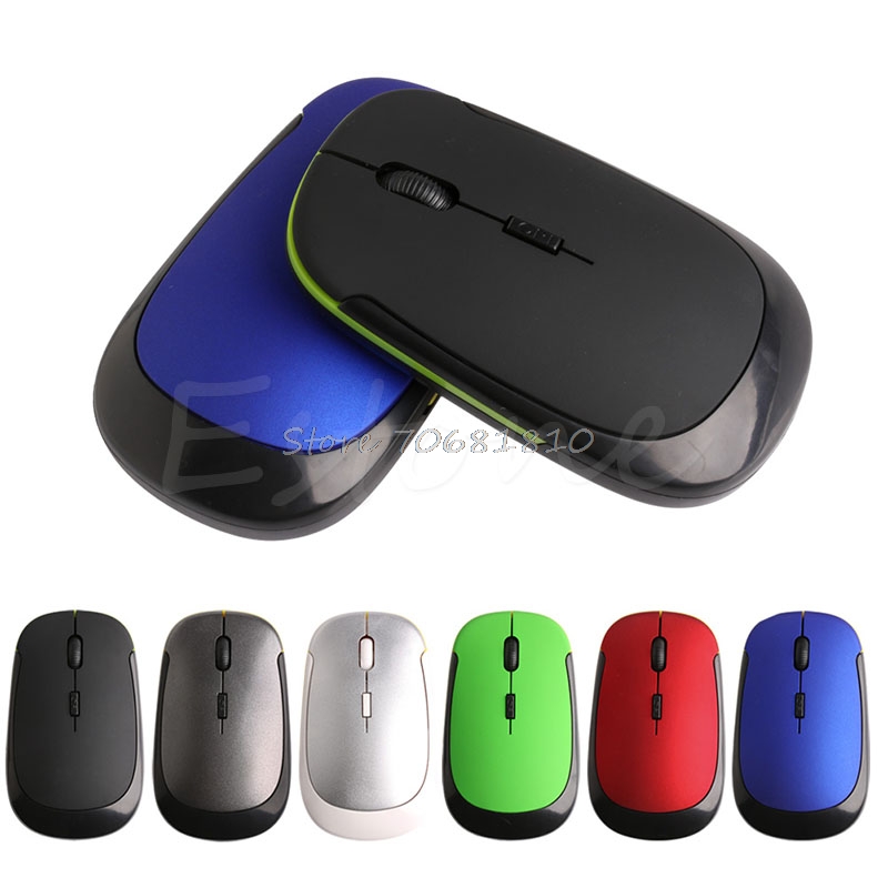 

Mini USB Wireless 2.4G Mouse Ultra Slim Optical Mice Nano Receiver For Laptop PC
