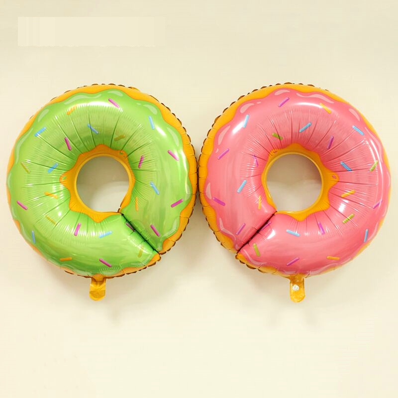 

Doughnut inflation balloon New Year House Moving childrens' birthday day party baloon dessert shop cake house decoration