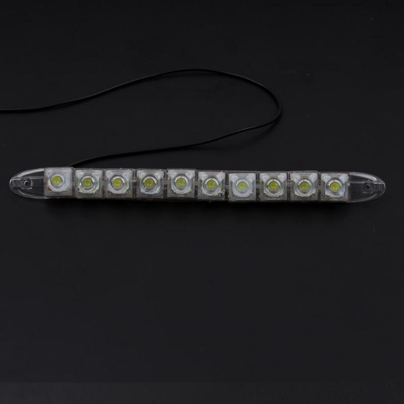

Long Lasting Life & Low Power Consumption 10 Leds Universal Luxury Silicone Gel Daytime Running Lights, As pic