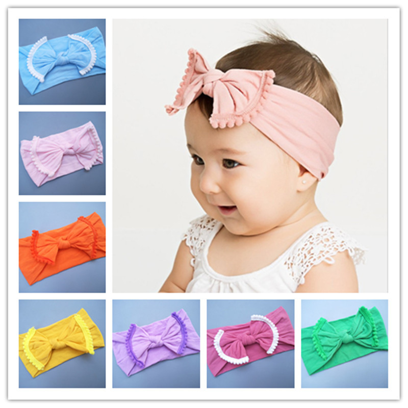 

Newborn Baby Girls Headband Solid Color Soft Cotton Cute Baby Hair Headwear Head Wrap Photography Props Hair Accessories, Color20
