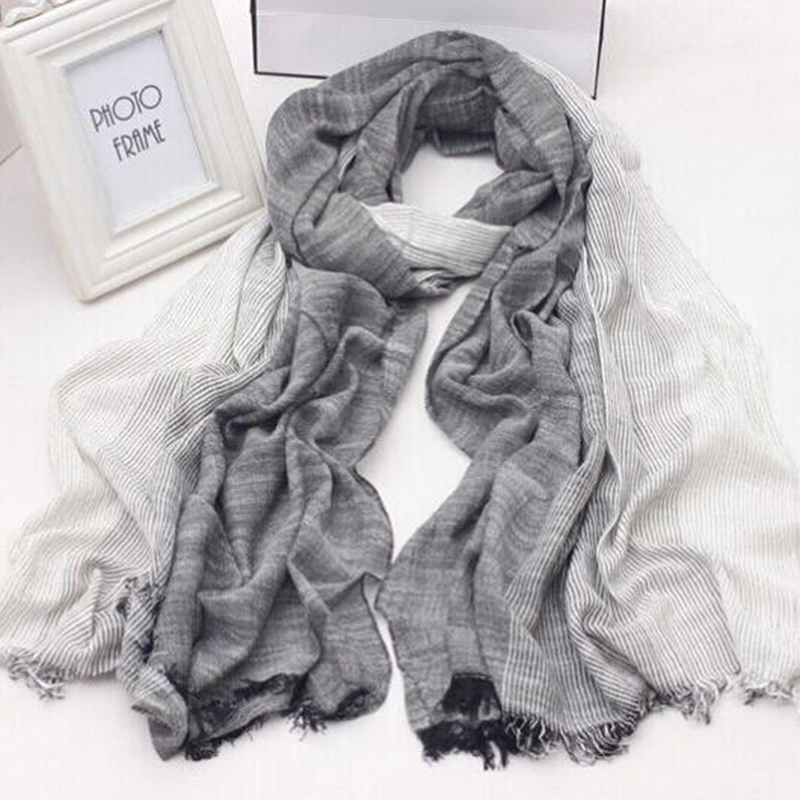 

2020 Male Winter Scarf Men Warm Soft Tassel Bufandas Cachecol Striped Tassel Woven Wrinkled Cotton Men Scarves