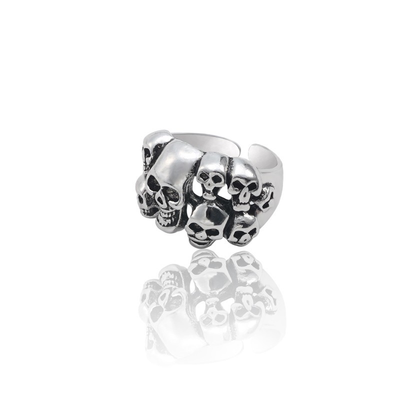 

Punk Gothic Skeleton Ring Men Vintage Many Ring Motor Biker Man Finger Rings Jewelry Drop Shipping Anillos