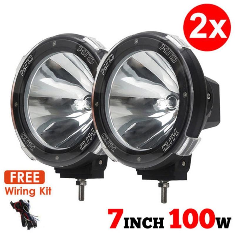 

Universal New 1 Pair 7" inch 12V 100W HID Driving Lights XENON Spotlights for Offroad Hunting Fishing Camping Work Spot Lights