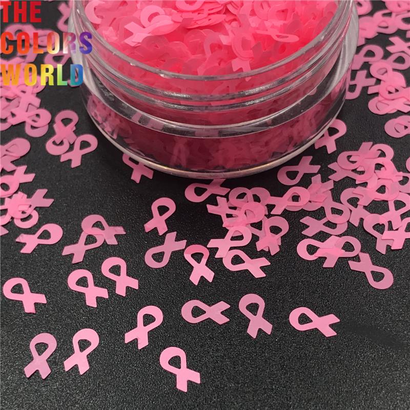 

TCT-313 Awareness Ribbon Neon Bright Matte Color 6MM Solvent Resistant Nail Glitter Nail Art Decoration Festival Accessories