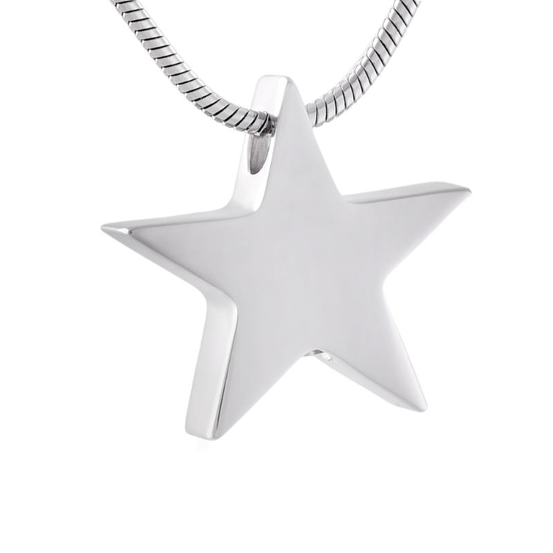 

Shining Star Keepsakes Cremation Ashes Jewelry Collection Urn Necklace Memorial Ashes Holder Stainless Steel Pendants