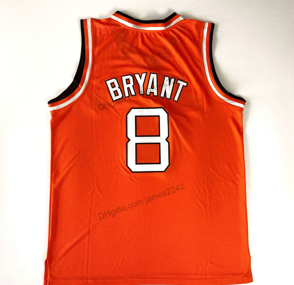 

Cheap Custom Rucker Bryant #8 Entertainers Basketball Jersey All Stitched Orange Any Name Number Size 2XS-3XL Top Quality