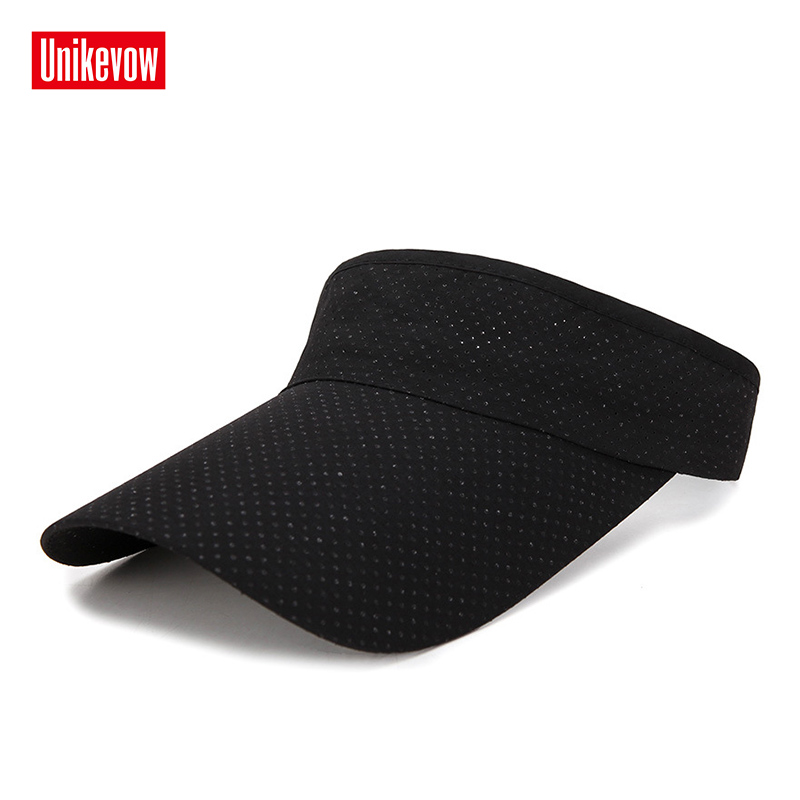 

1piece Unisex Long Visor Running Empty Top Hat Light Caps Quick Dry Cap For Men And Women Casual Summer Hats, Black