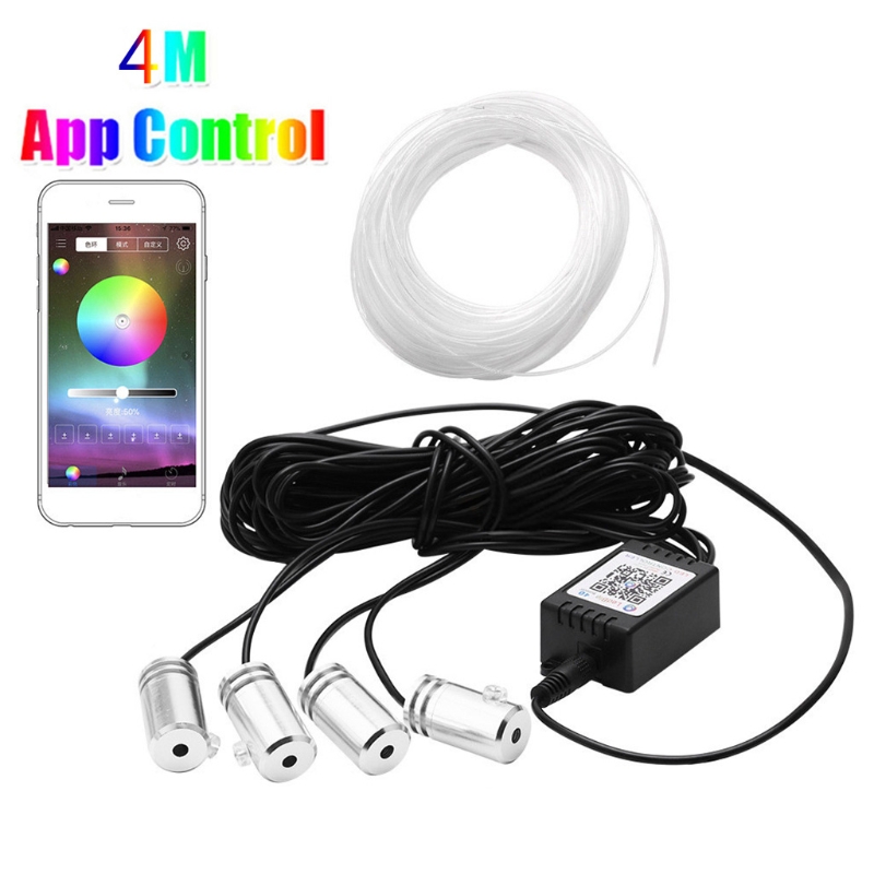 

RGB LED Strip Light APP Bluetooth Control for Car Interior Atmosphere Light Lamp