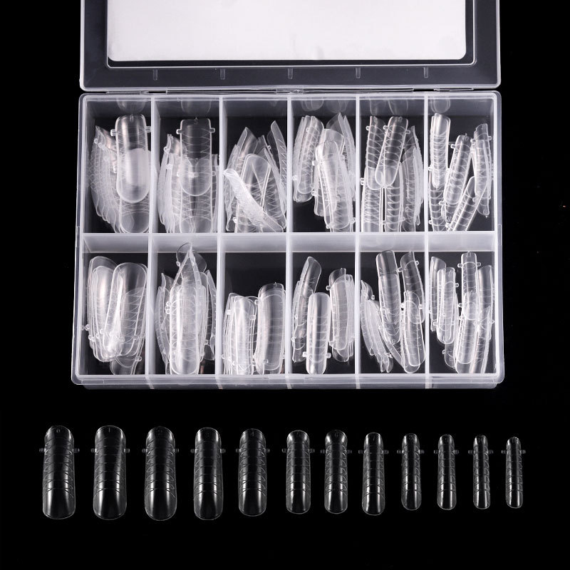 

120Pcs Transparent Fake Nails Extended Nail Supplies Long Nail Tips False Nails Tips Art Finger, Scjp-4