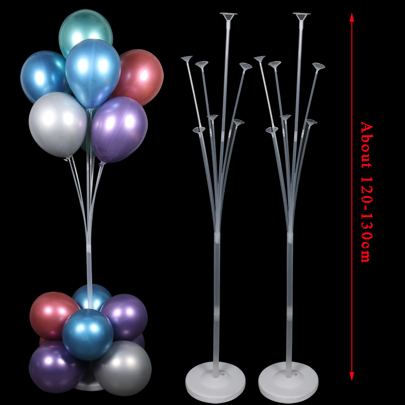 

2Set 130cm Balloon Holder Balloons Stand Column Kids Adult Birthday Party Baby Shower Wedding Decoration Ballons Accessories