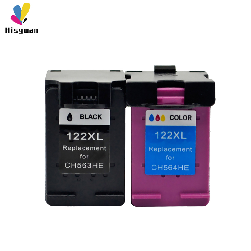 

Hisywan 122XL Ink cartridge for 122 Desk 1510 2050 1000 1050 1050A 2000 2050A 2540 3000 3050 3052A printer for 122 CH563HE