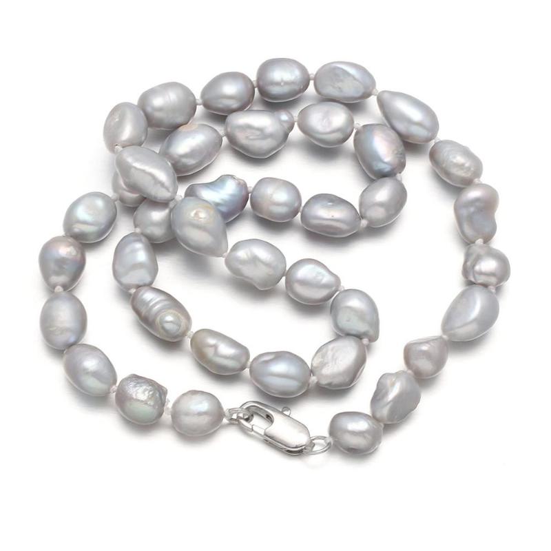 

2020 New Hot Sale 8-9mm Irregular Rice Pearl Gifts Necklace-Length 45cm